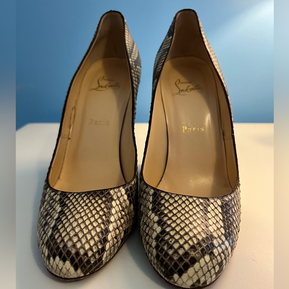 Christian Louboutin Authentic Python Leather Clas… - image 3